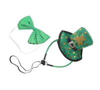 ERINGOGO Bandeau Trèfle Vert et Nœud pour Saint-patrick, Accessoires Légers et Confortables pour Femmes et Garçon et Filles, Kit Fête Irlandaise Serrage-tête et Nœud, pour Événements