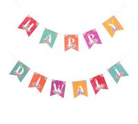 ERINGOGO Bannière Décorative Pour Fête De Diwali Panneau Suspendu Papier Décoration Murale Pour Célébration De Diwali Accessoire Photo Pour Festival De