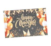 ERINGOGO Bannière Toile Fond Photo Nouvel An Décor Fanion Élégant pour Fête et Studio