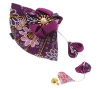 ERINGOGO Barette Cheveux Femme Chic avec Fleur de Cerisier et Pompon Épingle Décorative pour Filles Accessoire Élégant pour Fête et Coiffure Couleur Aléatoire