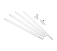 ERINGOGO Barres de Remplacement en Acier Inoxydable Recouvertes de Mousse 58 CM pour Parc Bébé Connecteurs en T et Triangle avec Ventouse Kit 6 Pièces pour Réparation et Extension de