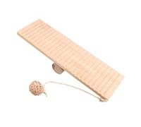ERINGOGO Bascule pour Hamster Jouet D’équilibre en Bois Solide Taille Moyenne pour Cage Habitat Petits Animaux Jouant et Rongeant pour Hamster et Animaux de Compagnie