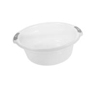 ERINGOGO Bassine Bain de Pied en Plastique Transparent avec Double Poignée, Bac à Linge Polyvalent, Rond et Léger, Bain des Animaux Lessive