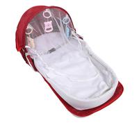 ERINGOGO Bassinette De Voyage Pliable Pour Garçon Fille Avec De Transport Tente De Camping Extérieur Avec Fenêtres Maille Et Canopy Idéale Pour Plages Et Couleur Rouge