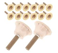 ERINGOGO Bâtonnets de Moxibustion Épaissis 50 Pcs avec Base en Feutre Antidérapante, Accessoire Moxa Portable pour Maison et Salon, Moxibustion Douce Sécurisée, Équipement de Médecine