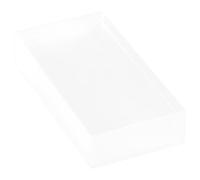 ERINGOGO Bloc de Verre Rectangulaire Mat Optique pour Expériences de Réfraction Outil Précis pour Enseignement et Laboratoire de Physique