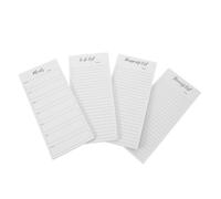 ERINGOGO Bloc-notes Magnétique Papier 80gsm pour Réfrigérateur avec 4 Carnets de 200 Feuilles Lignées Dos Magnétique Complet, pour Liste de Courses et Organisation au Travail