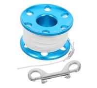 ERINGOGO Bobine de Plongée Aluminium avec Crochet Double Anti-emmêlement Enrouleur Portable pour Snorkeling et Plongée Professionnelle