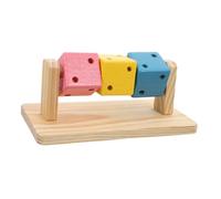 ERINGOGO Bois Naturel pour Hamster Cube à Mâcher Multifonction Soin Dentaire pour Cochons Gerbilles Lapins et Petits Rongeurs et Réutilisable