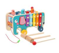 ERINGOGO Bois pour Tout-Petits Xylophone à Marteler Instrument Percussion Éducatif pour Développer la Motricité Fine Coordination Main-œil Jeu Musical Garçon Fille
