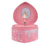 ERINGOGO Boîte à Bijoux Musicale de Cœur avec Danseuse de Ballet Coffret pour Fille Rangement Bijoux Sécurisé Présent Noël Mélodie Classique Décor Chambre Garçon et Filles