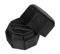 ERINGOGO Boîte à bijoux porte-alliances étui à bijoux de voyage Organisateur de cas de bague de fiançailles boîtes Organisations de voyage MDF Noir