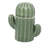 ERINGOGO Boîte à Cure Dents Forme de Cactus Verte Porte Coton Tiges Compact et Pratique pour Rangement Domestique