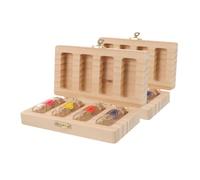 ERINGOGO Boîte à Souvenirs Pour Bois Organisateur Multifonctionnel Pour Dents De Lait Et Cordon Ombilical Coffre De Rangement Pour Mémoires Précieuses Pour Shower Et Anniversaires