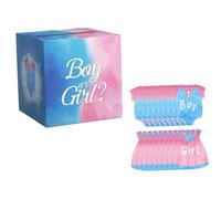 ERINGOGO Boîte de Vote pour Fête de de Genre Décorations de Fête pour Garçon Fille Garçon ou Fille Accessoire et Pratique pour Événements de de Genre Format Adorable et Couleurs