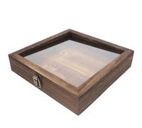 ERINGOGO Boîte en Bois Massif 25X25X45 CM avec Couvercle Rabattable pour Spécimens d'Insectes Coffret de Collection Multifonction pour Fleurs Séchées et Rangement Décoratif Intérieur