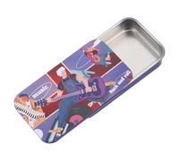 ERINGOGO Boîte Porte-médiators en Métal Grand Format, Rangement Sécurisé pour Médiators de Guitare Électrique et Acoustique, Organisateur Portable D’Accessoires pour Musiciens, Étui