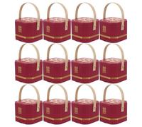 ERINGOGO Boîtes à Dragées Mariage Chinoises Grandes Rouges Profondes Lot de 20 Boîtes à Bonbons Papier Contenants Présents Invités pour Fêtes et Célébrations Traditionnelles