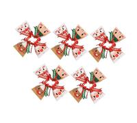 ERINGOGO Boîtes Triangulaires de Noël en Papier, 24 Pièces, Contenants Présents pour Biscuits, Bonbons et Petits Fruits, Assortis pour Fêtes et Emballage Présent Créatif Style Aléatoire