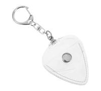 ERINGOGO Boîtier Transparent pour Médiators de Guitare Porte-médiators Portable Multifonction avec Porte-clés Pendentif et Protecteur pour Musiciens Déplacement et