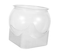 ERINGOGO Bol à Poisson Transparent Incassable Multifonction pour Bureau et Table Aquarium et Jardinière Hydroponique pour Poissons Tortues Crevettes et Plantes