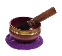 ERINGOGO Bol Chantant Tibétain Artisanal avec et Coussin Coloré Bol pour Yoga Bouddhiste Relaxation et Accessoire Spirituel Compact pour Maison ou Temple