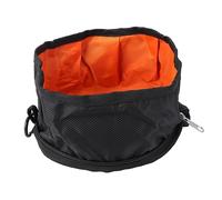 ERINGOGO Bol De Nourriture pour Chien Bol pour Animaux De Compagnie Bol à Eau pour Animaux De Compagnie Gamelle Basique pour Chien Voyages Chienchien Camp Chiens Mangeoire Dehors Soi Black