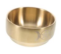 ERINGOGO Bol Décoratif pour Rituel de Prière Bol à et Smudging Plateau Bougie Pentagramme Lune Croissante Décoration Raffinée pour Maison