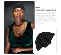 ERINGOGO Bonnet Crochet Braided Wig Cap Élastique Ajustable Filet Respirant Cornrow Pour Perruque Synthétique Et Tresses Afro Confortable Et Extensible Pour Différents Types De Têtes