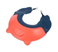 ERINGOGO Bonnet Douche Garçon Fille Réglable Rouge Protège Yeux Et Oreilles Casquette Bain Anti-éclaboussures Avec Large Visière Chapeau Cochon Pour Baignade Et Shampooing Pp