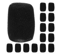 ERINGOGO Bonnettes Anti-Vent en Mousse pour Microphone Portable Lot de 15 Pièces Bonnette Élastique U-Type Protection Interne Poussière et Vent Compatibles Karaoké Réunions et