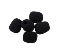 ERINGOGO Bonnettes Anti-vent Ventilation Optimale Lot de 10 Noir Mousse Haute Densité Solide et Protection le Vent pour Micro-cravate pour Studios D'enregistrement