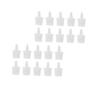 ERINGOGO Bouchons de Flacon Plastique 50 Pièces pour Colle à Cils Tête de Remplacement Blanche en Plastique Adaptés pour Usage en Salon de Beauté ou Personnel