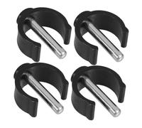 ERINGOGO Boucle de Serrage pour Déambulateur et Tabouret de Salle de Bain Lot de 4 Caoutchouc Antidérapant Inserts Métalliques Compatible Tube Rond 25/28 Mm Montage Simple