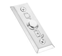 ERINGOGO Bouton de sortie de porte Interrupteur poussoir extérieur en acier inoxydable Plaque murale de sonnette pour contrôle d'accès compatible extérieur 1 pièce pour grands magasins