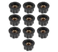 ERINGOGO Boutons Potentiomètre en Bakélite 10 Pcs, Bouton de Commande Rotatif Réglable, Insert de Tige Lisse, Compatibles Guitare Électrique et Synthétiseur, Accessoires pour Instruments
