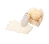ERINGOGO Brosse de Bain Exfoliante Cœur Taille Moyenne en Matériau Doux pour Peau Fragile Ensemble Accessoires Salle de Bain Usage Corps Complète