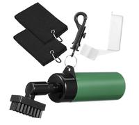 ERINGOGO Brosse de Nettoyage Golf avec Flacon Rechargeable Accessoire Multifonction pour Clubs Chariots et Sacs Brosse Chiffons Inclus