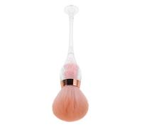 ERINGOGO Brosse de Nettoyage pour Ongles Douce Rose en Plastique Poils Souples, Forme Ronde Confortable pour Manucure et Nettoyage Délicat du Nail Art