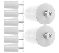 ERINGOGO Butée de Fixation du Rouleau Vertical en Plastique Blanc, 8 pièces, Accessoire de Rechange, pour Volets roulants et Bureaux