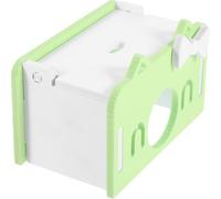 ERINGOGO Cabane pour Hamster en PVC Vert Clair, Nid Confortable Petits Animaux de Compagnie, pour Hamsters et Petits Hérissons en Milieu Domestique