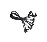 ERINGOGO Câble Alimentation Pédale Guitare Voies Angle Droit Chaîne Marguerite pour Pédales Effet Guitare et Basse Connecteur Ressort et Anti-bruit