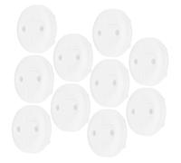 ERINGOGO Cache-prises Protection Garçon et Filles de Sécurité en Plastique Blanc Facile à Retirer pour Prises Électriques Françaises Compatible Toutes Prises Crèches et Espaces Publics