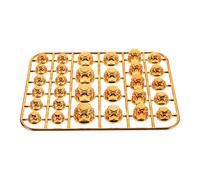 ERINGOGO Cache-vis Décoratif Moto en Abs Résistant à L’usure, Bouchons de Boulons Moteur Dorés pour Pièces de Rechange, Protection et Amélioration Esthétique, Kit 1 Jeu Adaptable Motos