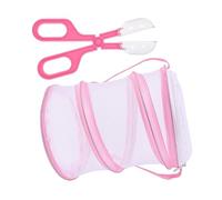 ERINGOGO Cage à Insectes Portable pour Habitat Maille Transparente avec Éducatif pour Garçon Fille et Plein Air Rose