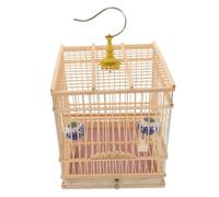 ERINGOGO Cage à Oiseaux Rectangulaire avec Crochet Suspendu Design Durable et Verrou Ergonomique Cage Décorative pour Oiseaux de Jardin
