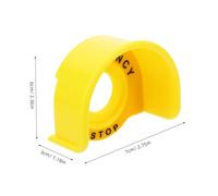 ERINGOGO capot de protection d'arrêt d'urgence protecteur avec clés garde couverture de bouton couvercle bouton poussoir pour démarrer protège Plastique Jaune