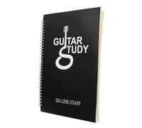 ERINGOGO Carnet de Partitions de Guitare A4 Papier à Six Lignes Couverture Imperméable en PP Résistant Léger et Portable pour Apprentissage Composition et Pratique Musicale