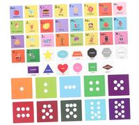 ERINGOGO Cartes Éducatives Préscolaires Anglais Chiffres et Formes Jeu Apprentissage Cognitif pour Garçon Fille Matériaux Papier et Sûrs Développement Intellectuel par Images et Mots