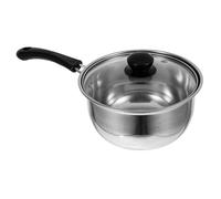 ERINGOGO Casserole Inox 304 Antiadhésive 18 Cm Couvercle, Petite Marmite à Soupe Multifonction pour Cuisson Lait et Nouilles, Ustensile Cuisine Professionnel, Pot à Lait Solide et